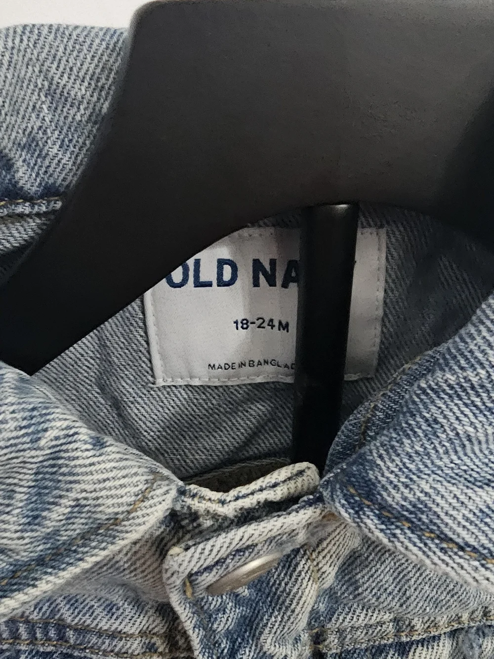 Old Navy Light Blue Denim Jacket for Kids Size 18-24 Mths
